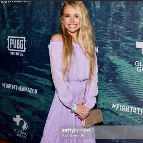 Lilly Pulitzer Jennie Midi Lilac Freesia Dress Purple Dot Dot Off the Shoulder S - Picture 3 of 16